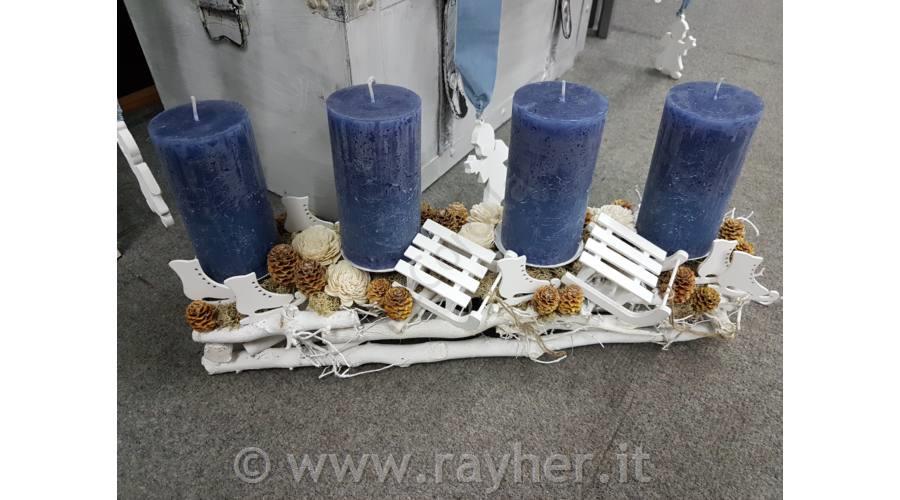 Slitte in legno, 6,5x8x3cm, 1pz