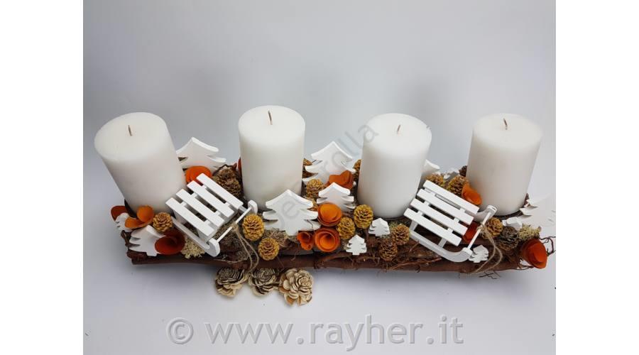 Slitte in legno, 6,5x8x3cm, 1pz