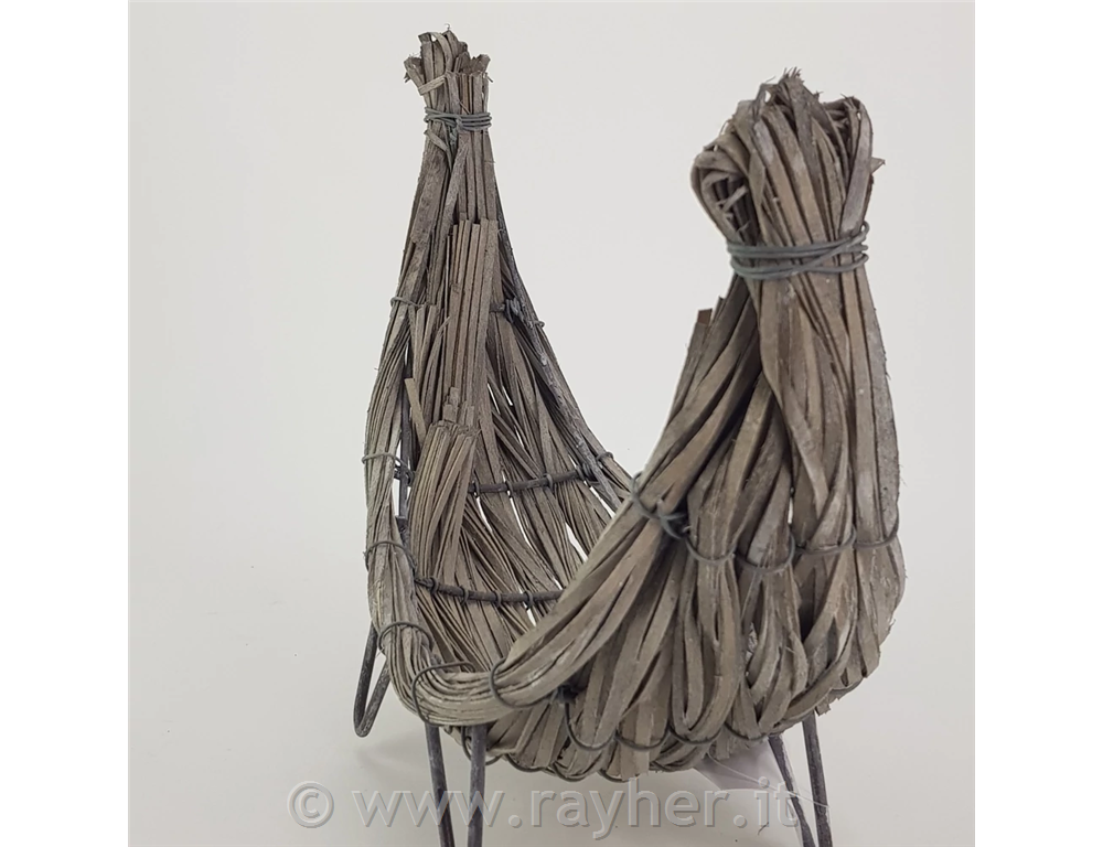 Barca intrecciata per coperta, su telaio