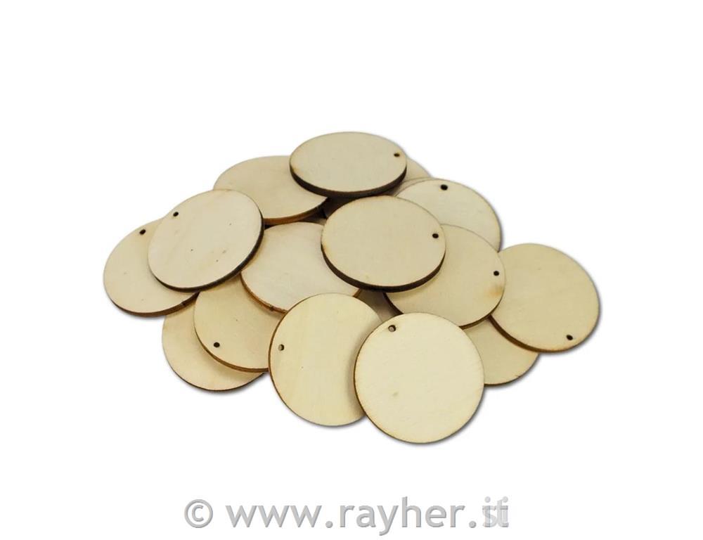 Lesen obesek, krog, 4cm, 20 kom