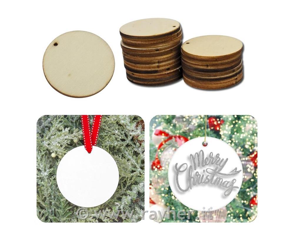 Lesen obesek, krog, 5cm, 15 kom