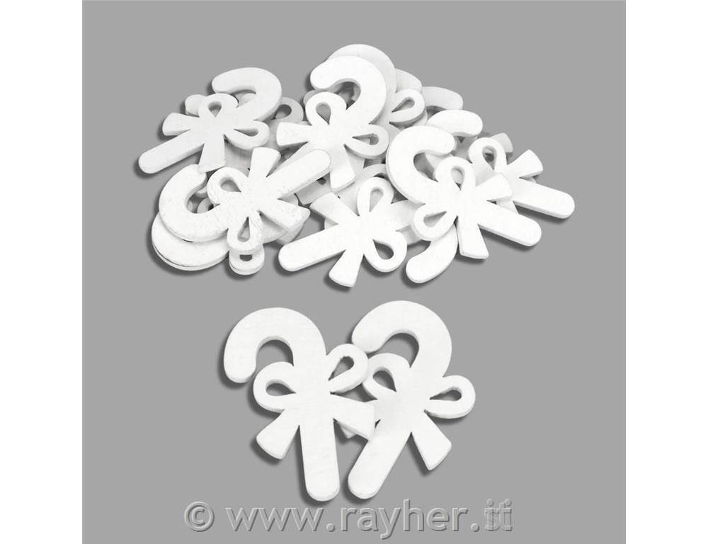 Bastoncini di legno “candy cane” – set 6