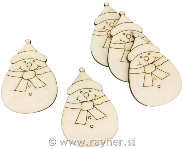 Decorazione in legno, Pupazzo di neveset 5