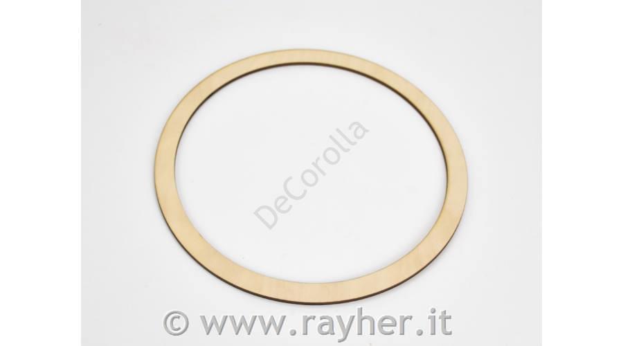 Cerchio in legno, 23cm, spessore 15mm3mm piastraCerchio in legno, 23cm, 15mm