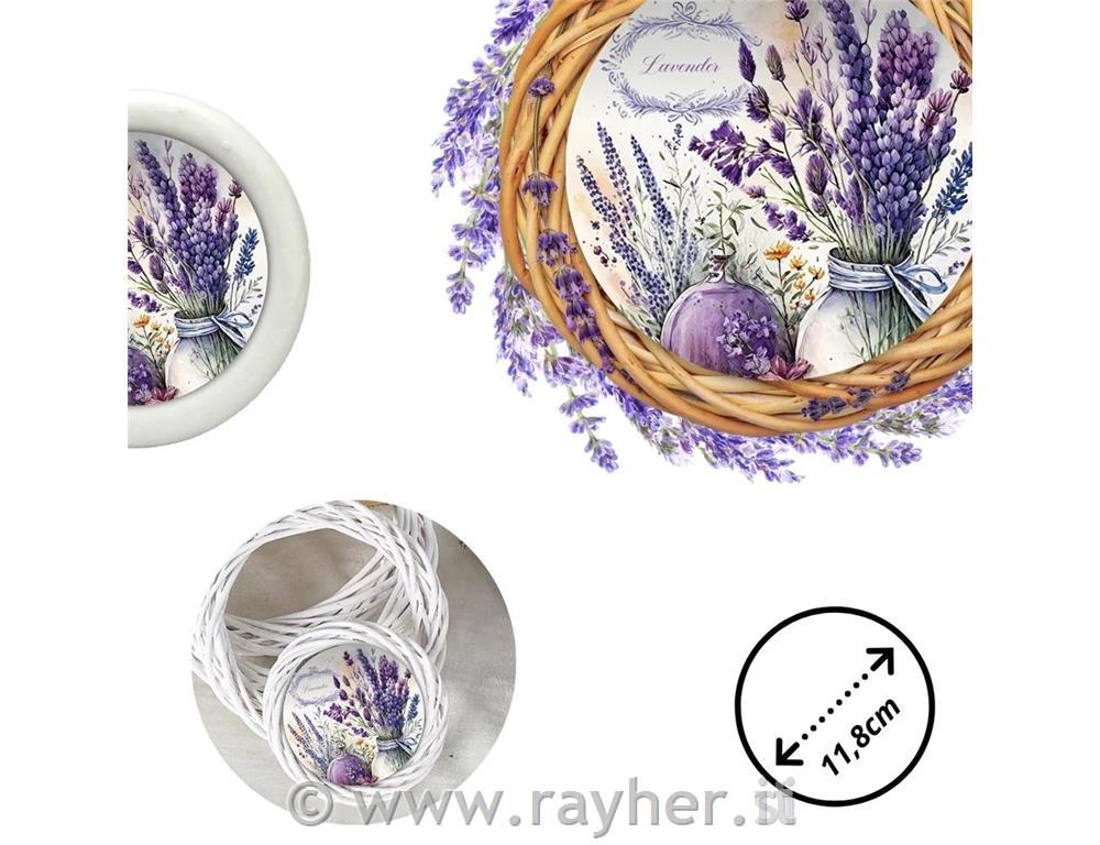 Leseni okras, Sivka, 11.8cm, 1 kos