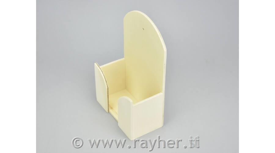 Lesena stojalo za listke 12,6x6,8cm