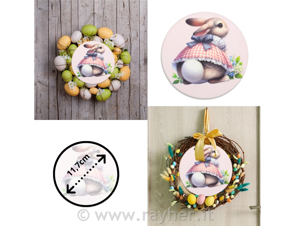 Leseni okras, Vrtni zajček, 11.8cm