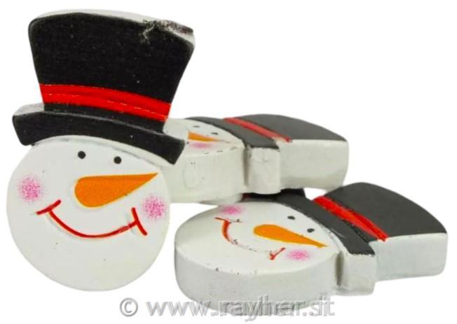 Sneženi mož, glava s klobukom, set 4