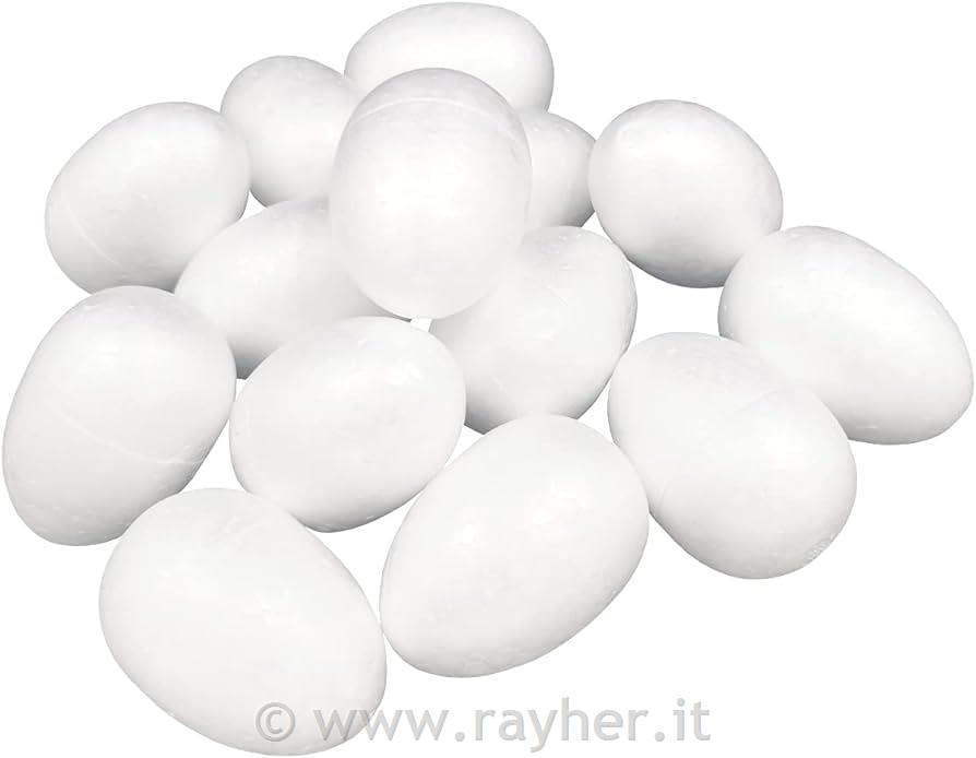 Uova polistirolo, 7cm, set 10