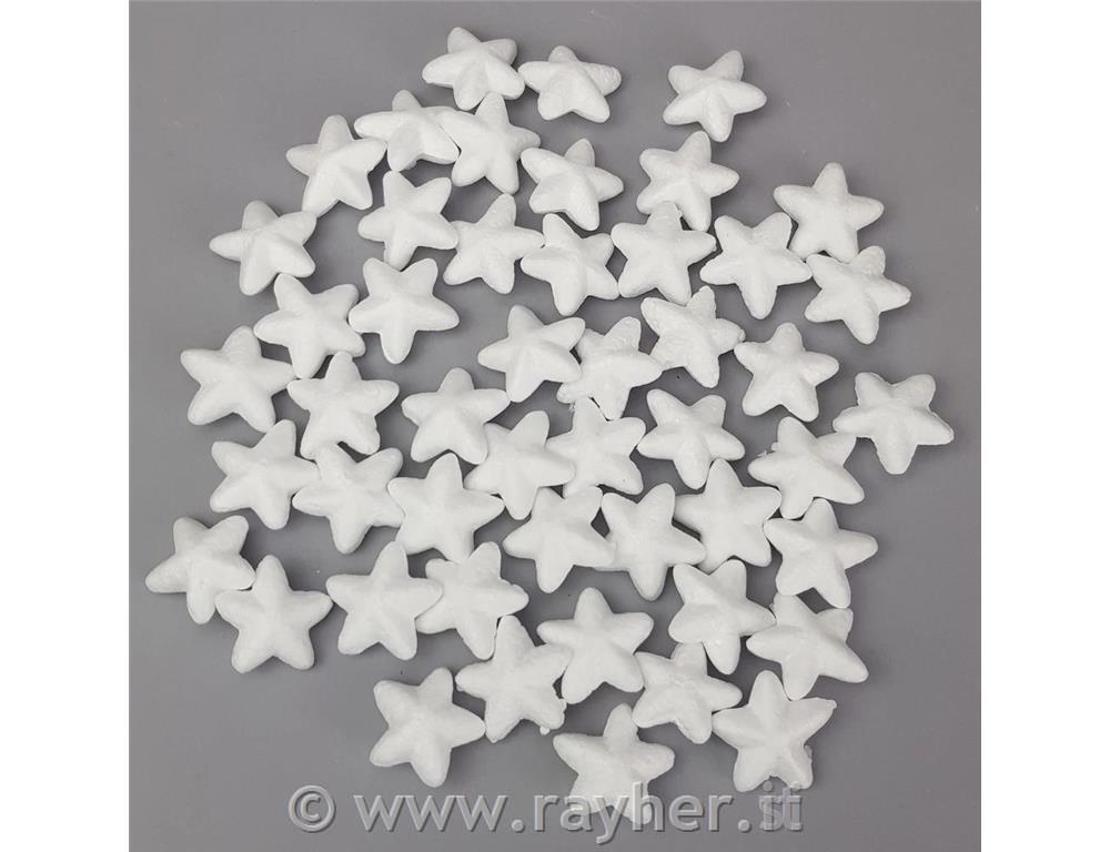 Stiropor zvezdice, 3cm, set 50