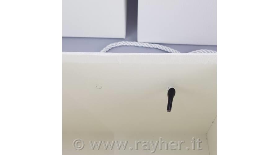 Scatola, cubo, bianca, L, 22x22cm