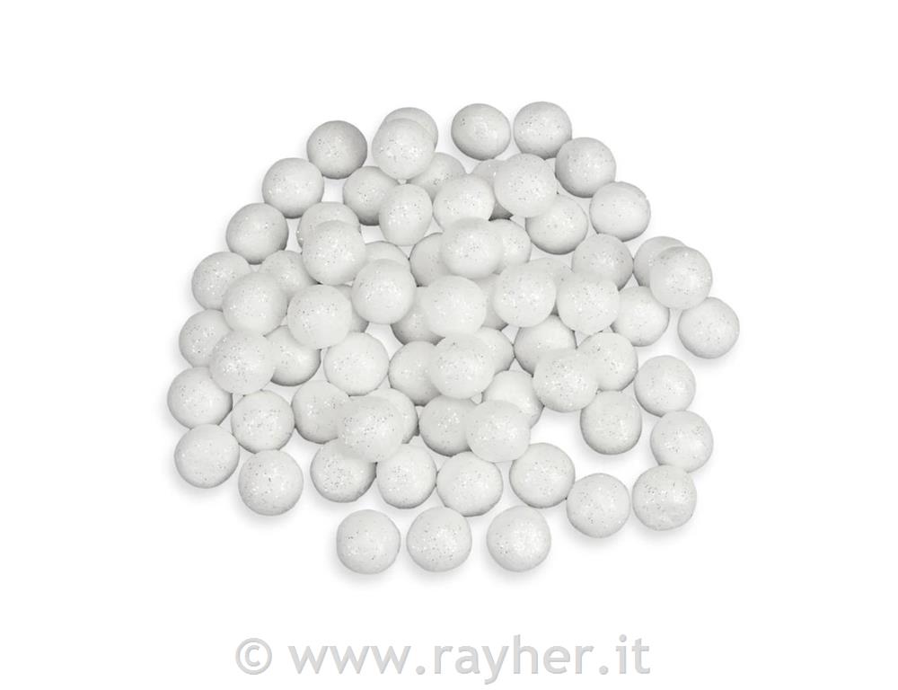 Papaveri di lustrini, alba, 1,5 cm