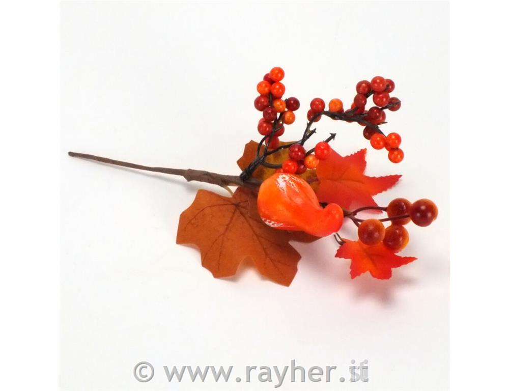Ghirlanda autunnale, con zucca, 20 cm