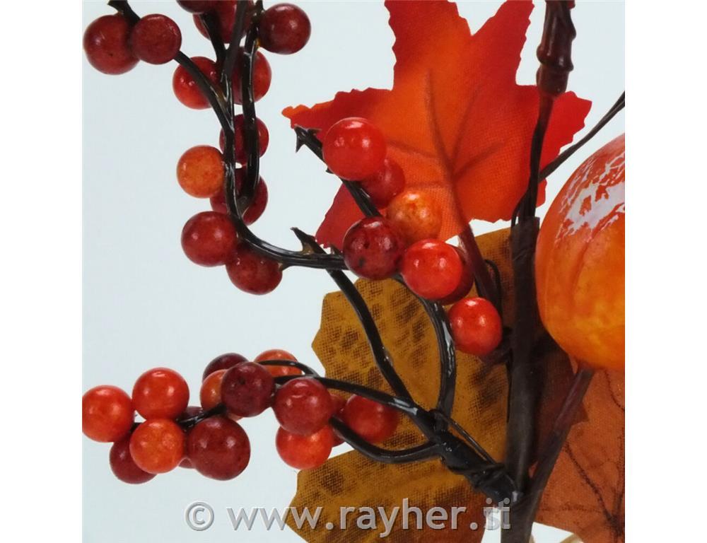 Ghirlanda autunnale, con zucca, 20 cm