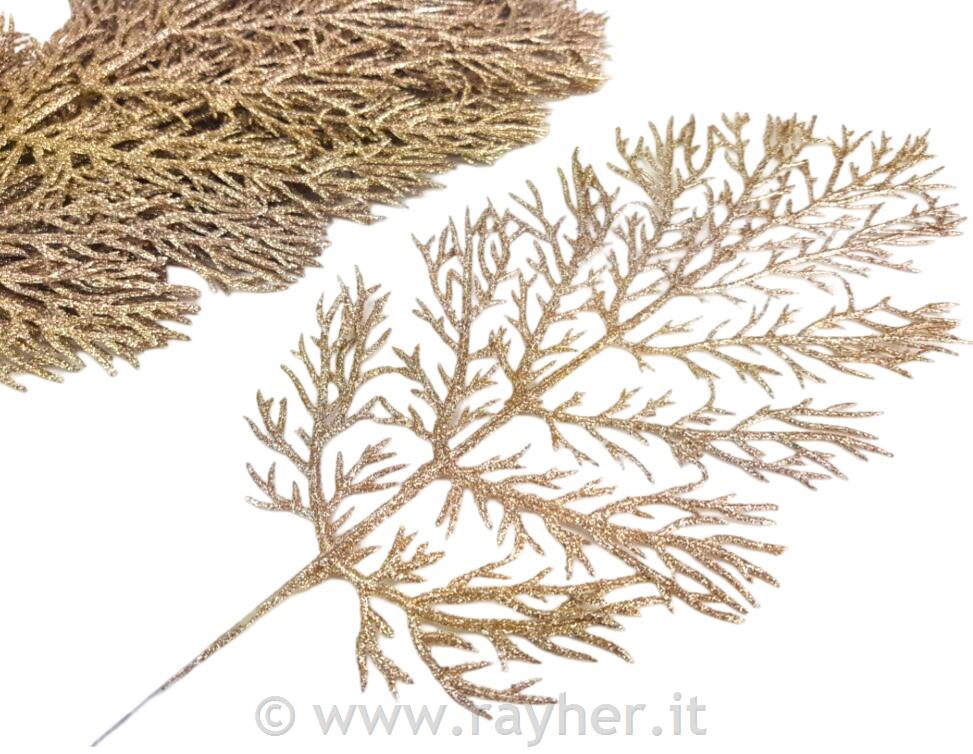 Ramoscello con glitter, oro, 1pz