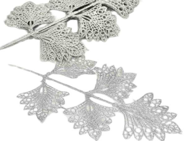 List z bleščicami, srebrn, 21x42cm, 1 kom