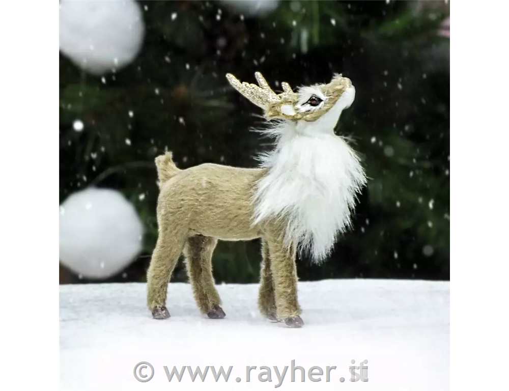 Jelen, rjavo siv, 10cm, premium kvaliteta