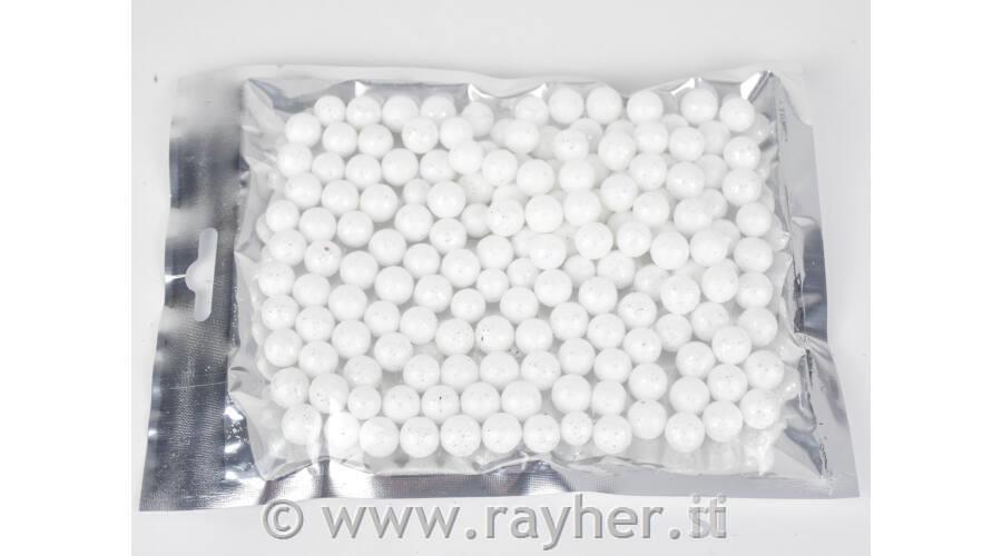Dekorativne kroglice, 1cm, bele