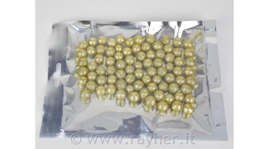 Palline decorative, 1cm, oro