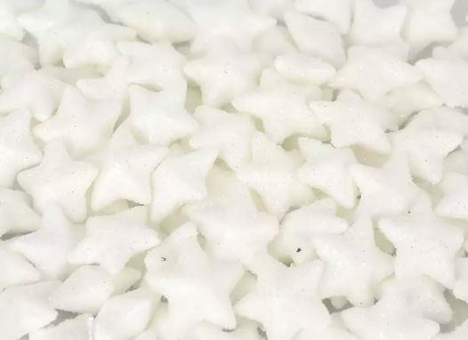 Stelle decorative, 2 cm, bianco