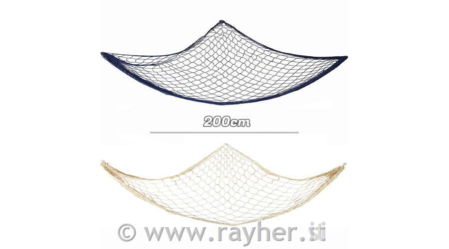 Ribiška mreža dekorativna, bež, 150x200cm