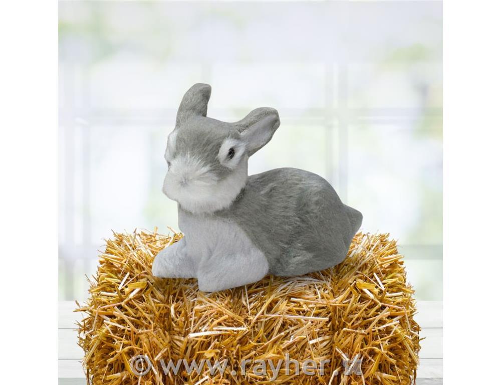 Zajček, siv, 6cm,premium kvaliteta