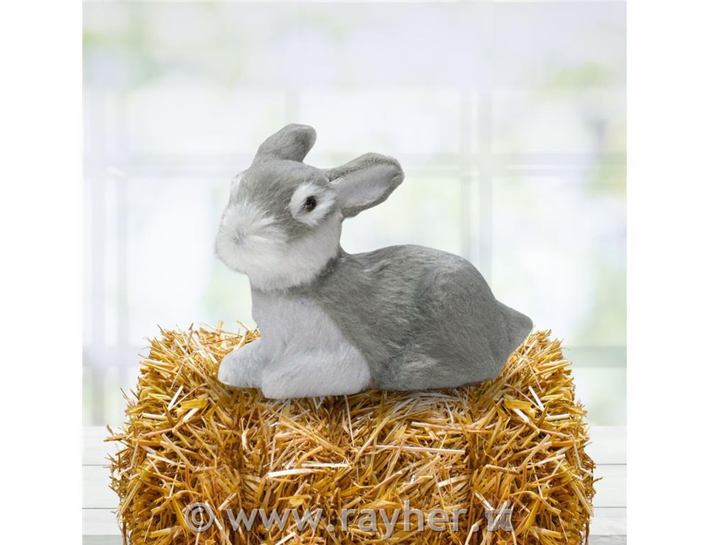 Zajček, siv, 6cm,premium kvaliteta