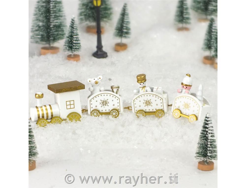 Trenino di Natale, in legno