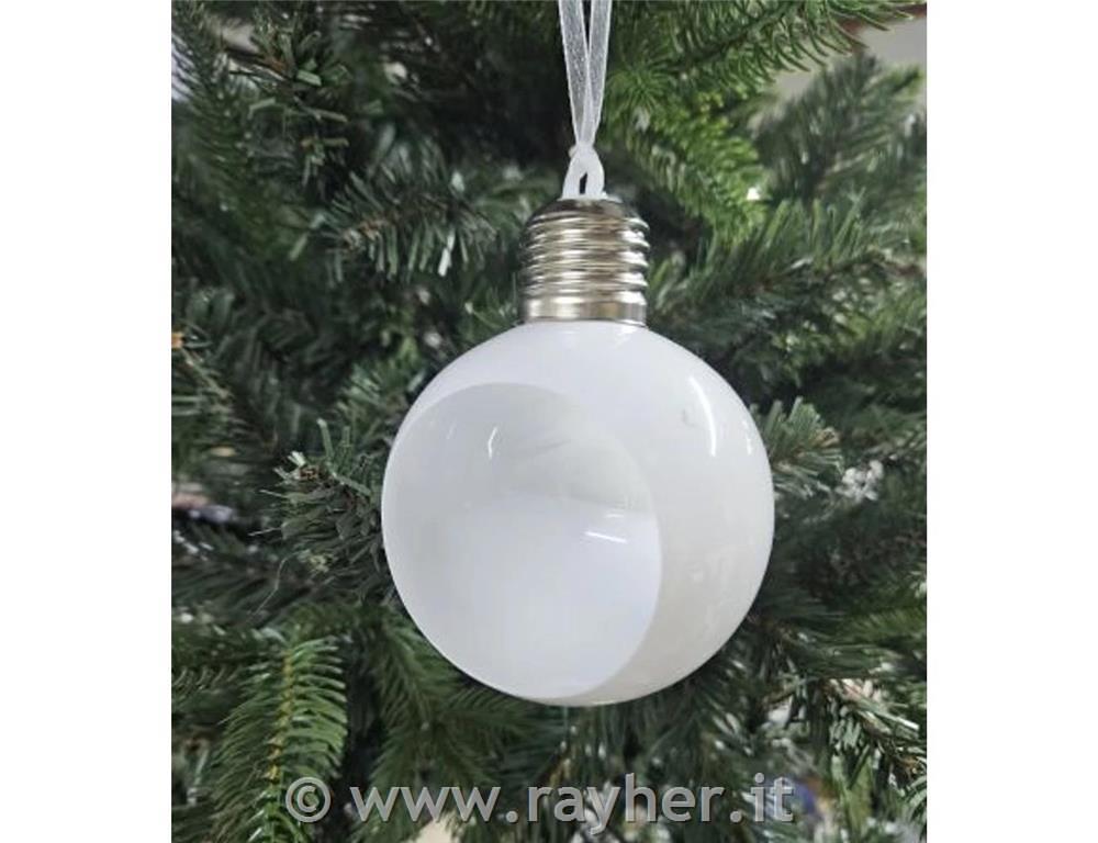 Osvetljena odprta dekorativna krogla 9cm