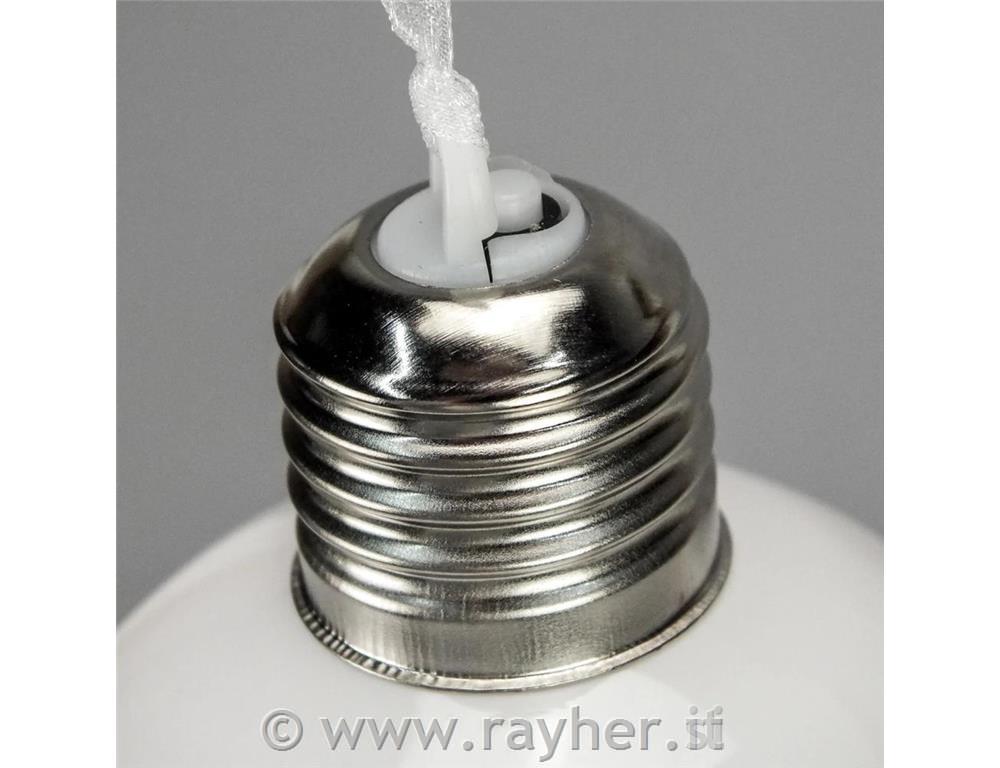 Osvetljena odprta dekorativna krogla 9cm