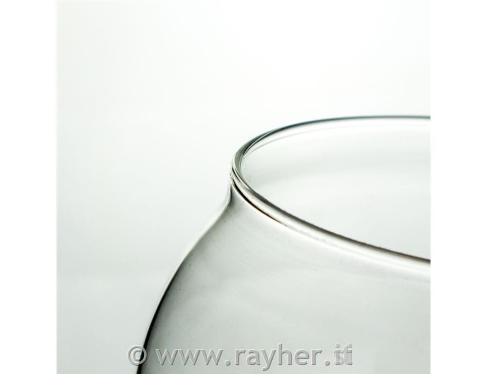 Steklena kupola z lesenim podstavkom