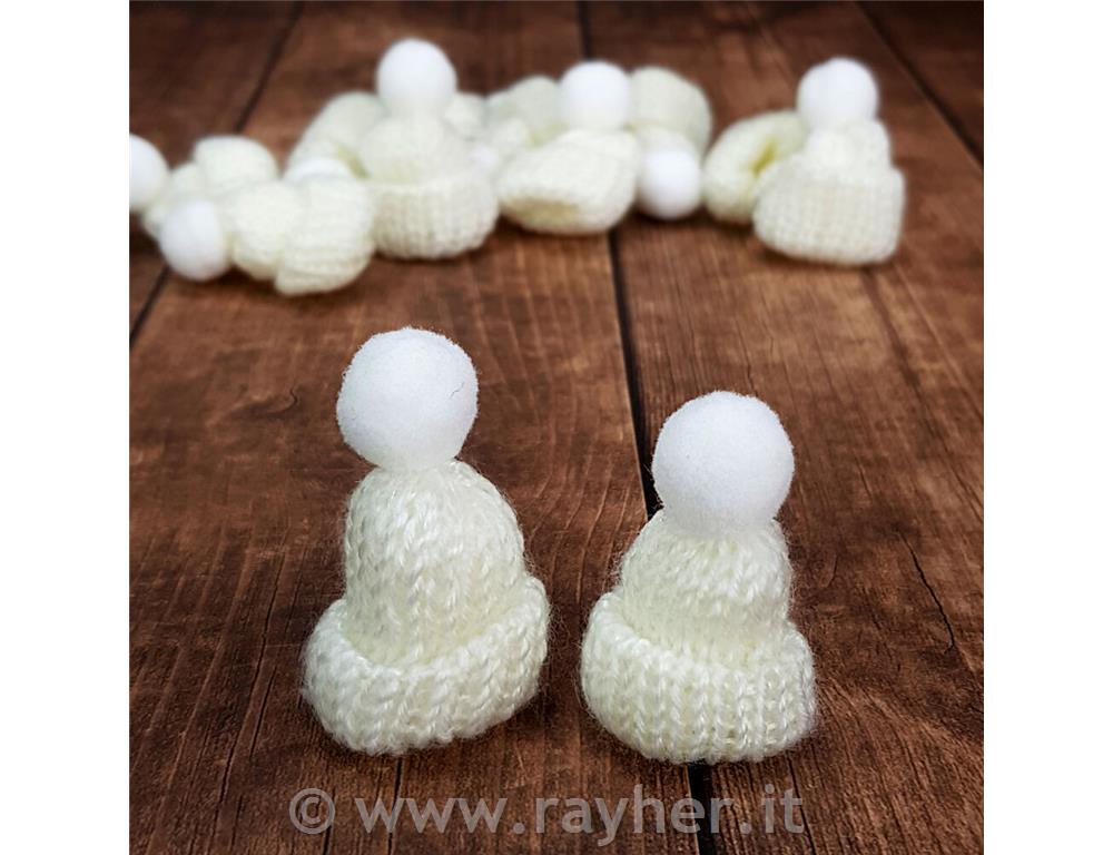 Cappello natalizio, mini, 5cm, set 12