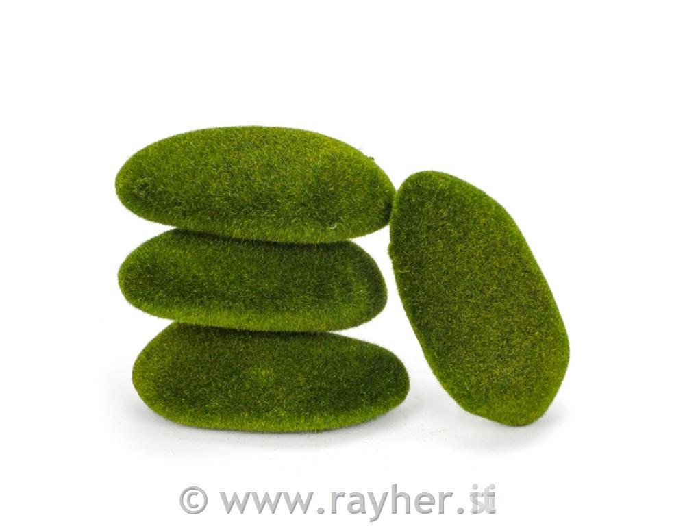 Pietre decorative di muschio 4 pezzi