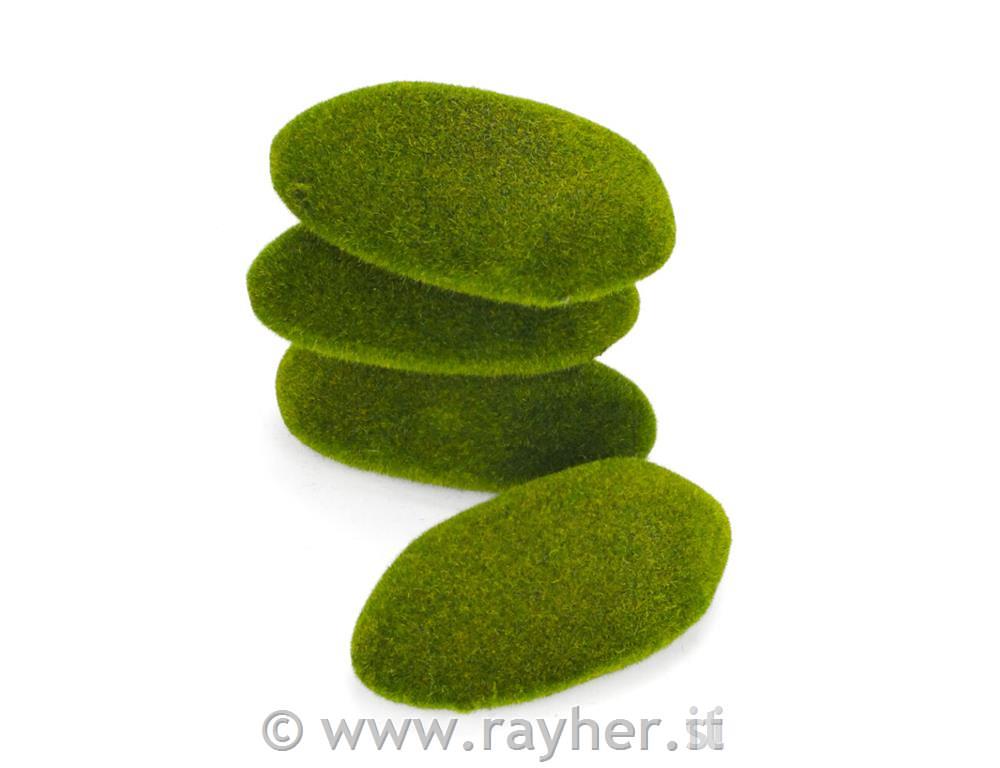Pietre decorative di muschio 4 pezzi