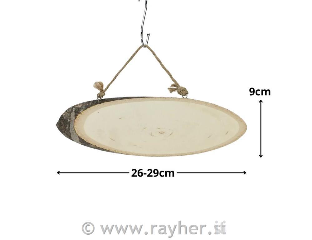 Leseni ovalni disk z vrvico