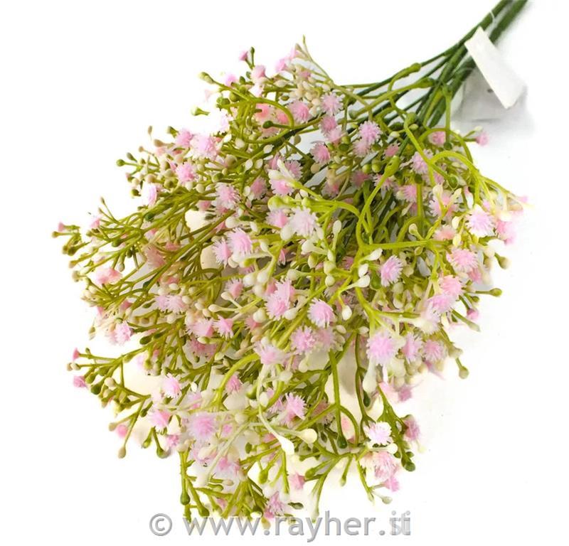 Bouquet di gypsophila rosa