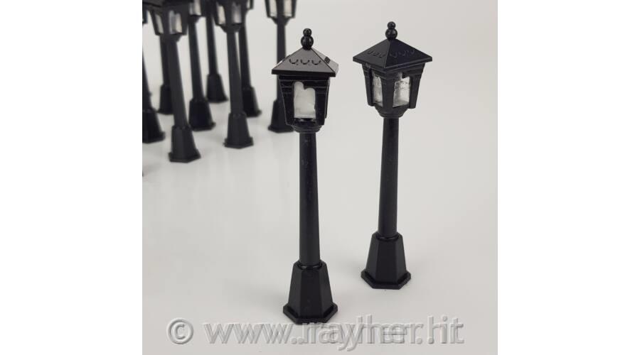 Okrasek Luč, črna, 10cm, set 3