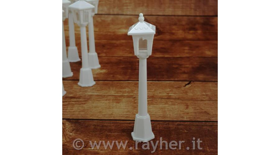 Okrasek Luč, bela, 10cm, set 3