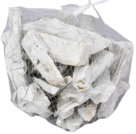 Beljeni okrasni lesni kosi 0,5 kg