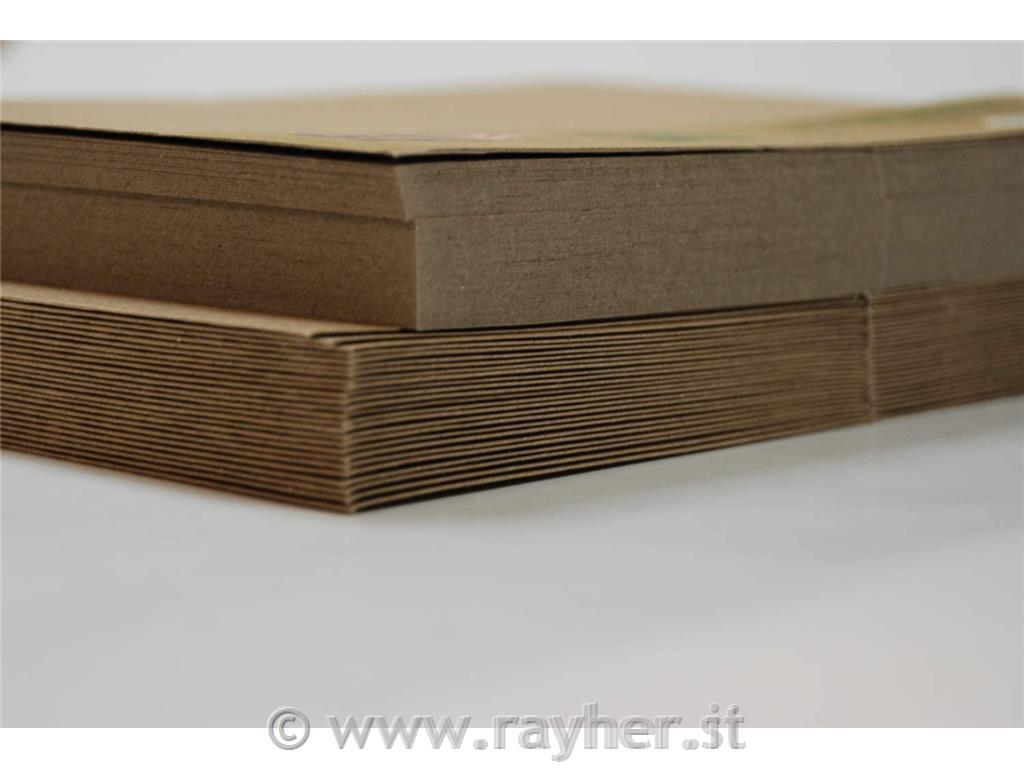 Kuverte+Vizitke, Set 50, 15,2 X 15,2cm, Kraft barve