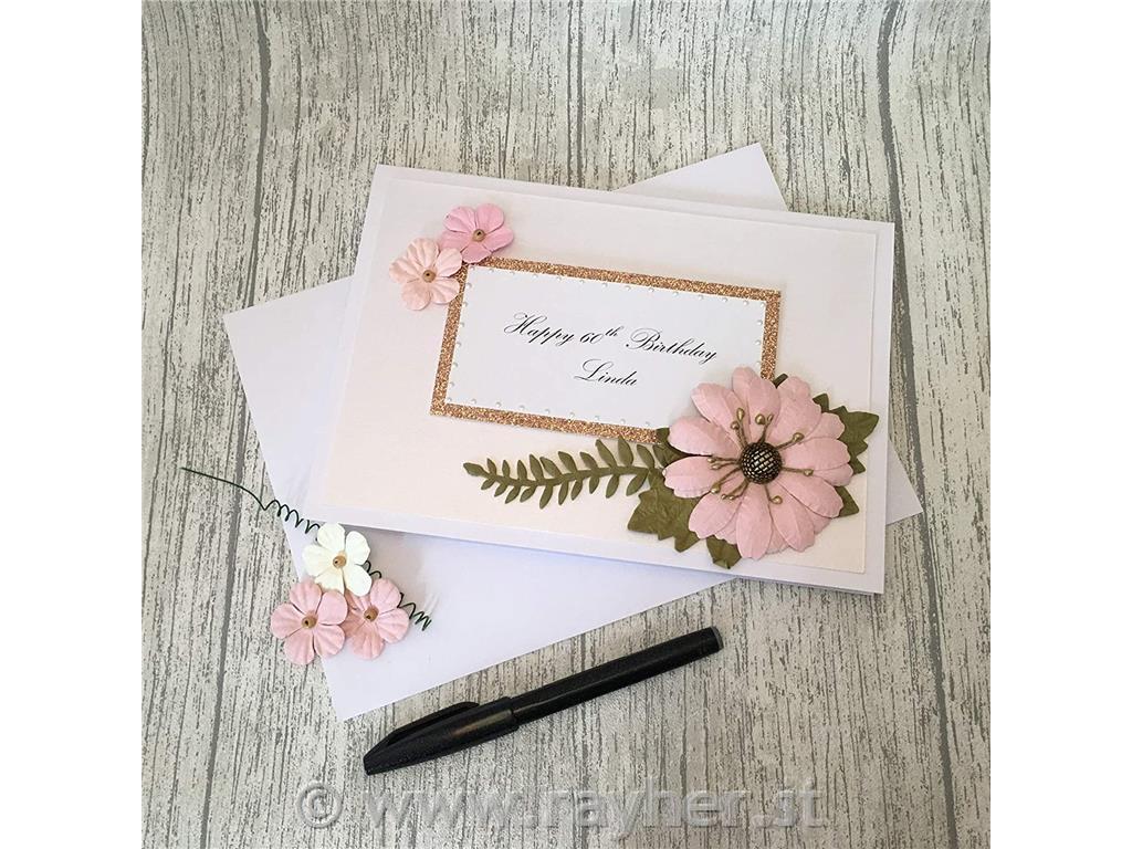 WHITE CARDS & ENVELOPES, SET 50