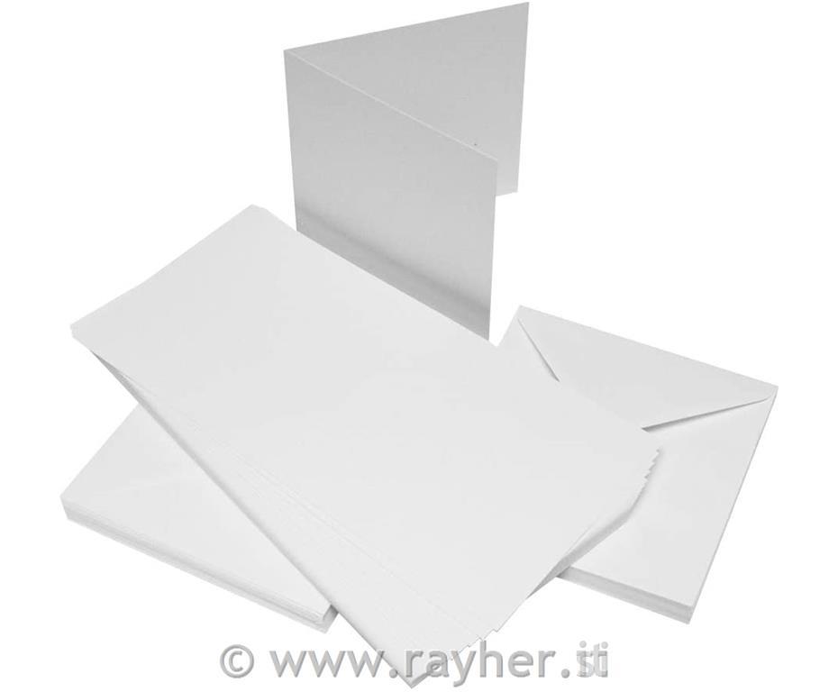 BUSTE + BIGLIETTI, SET 50, 15,2 x 15,2 CBIANCHE