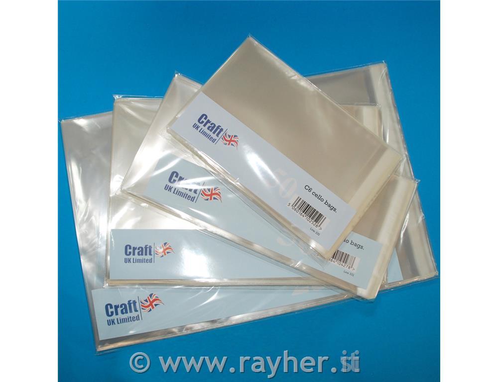 CELLO BAGS, 12,7X17,8 CM , SET 50