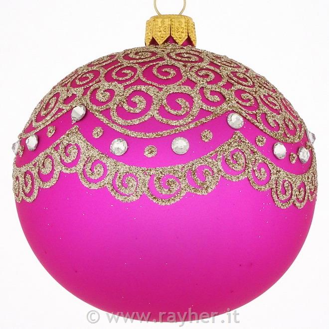 DAGMARA Pallina di natale in vetro, 8cm