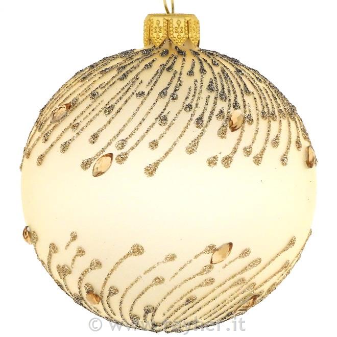 DAGMARA Pallina di natale in vetro, 8cm