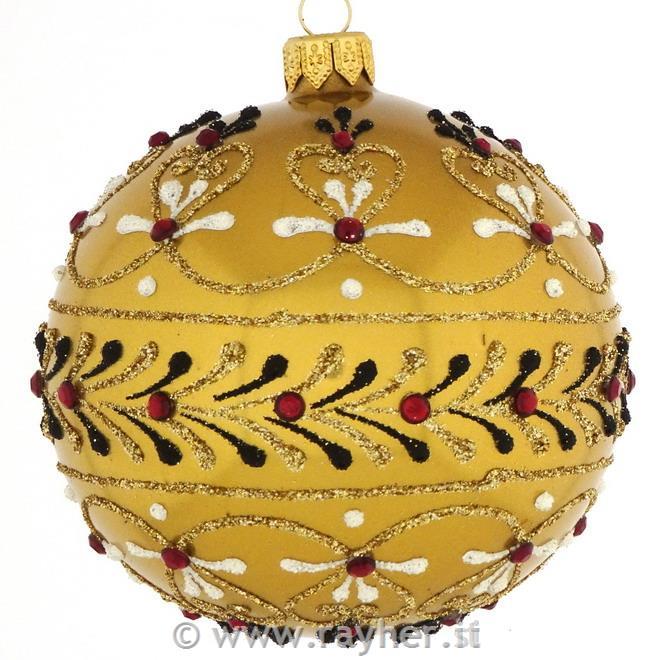 DAGMARA Pallina di natale in vetro, 8cm