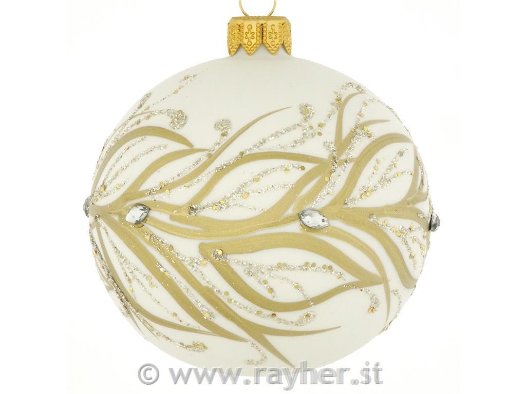 DAGMARA Pallina di natale in vetro, 8cm