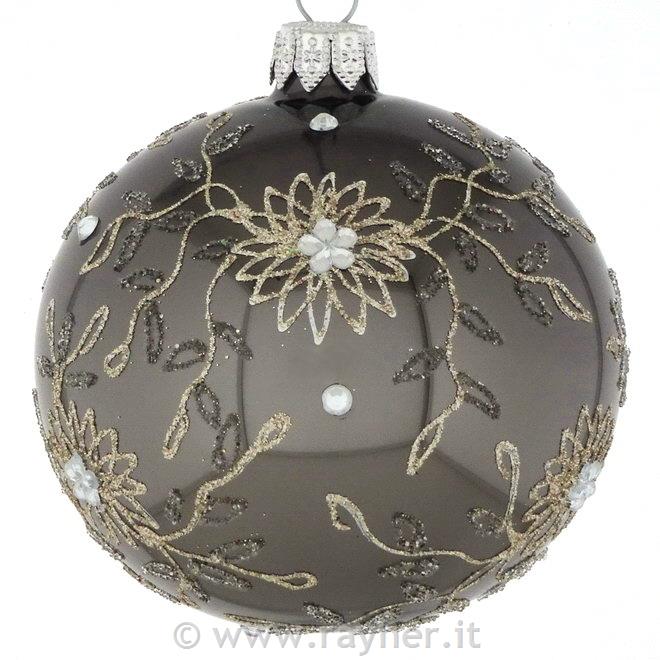 DAGMARA steklena krogla za božično drevo, 8cm