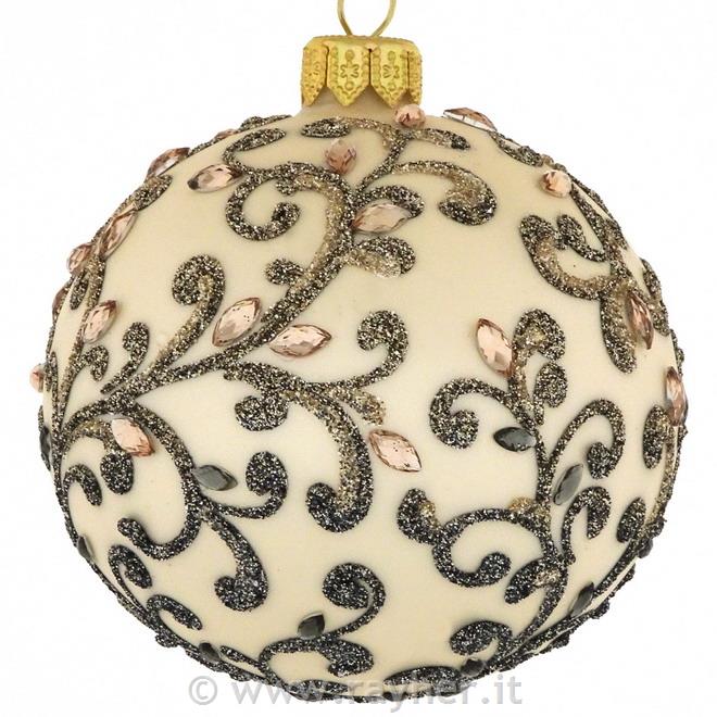 DAGMARA Pallina di natale in vetro, 8cm