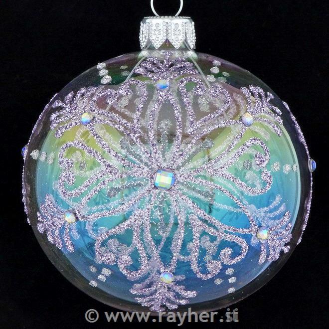 DAGMARA Pallina di natale in vetro, 8cm